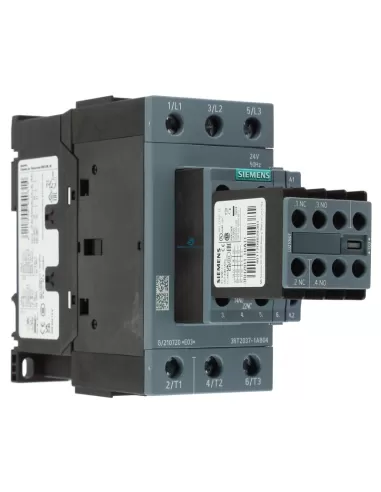 Siemens 3RT20371AB04 contacteur s2 30kw 2l, 2r 24v 50hz